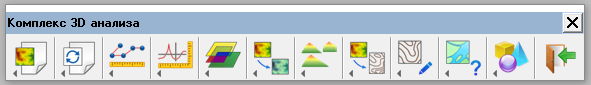 Панель комплекса 3D анализа RU